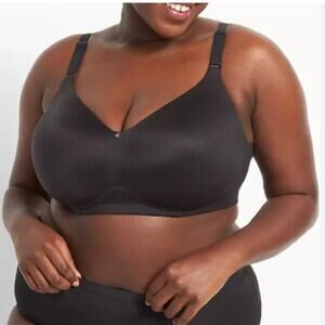 Cacique Invisible Backsmoother Lightly Lined Full Coverage No-Wire Bra 44C